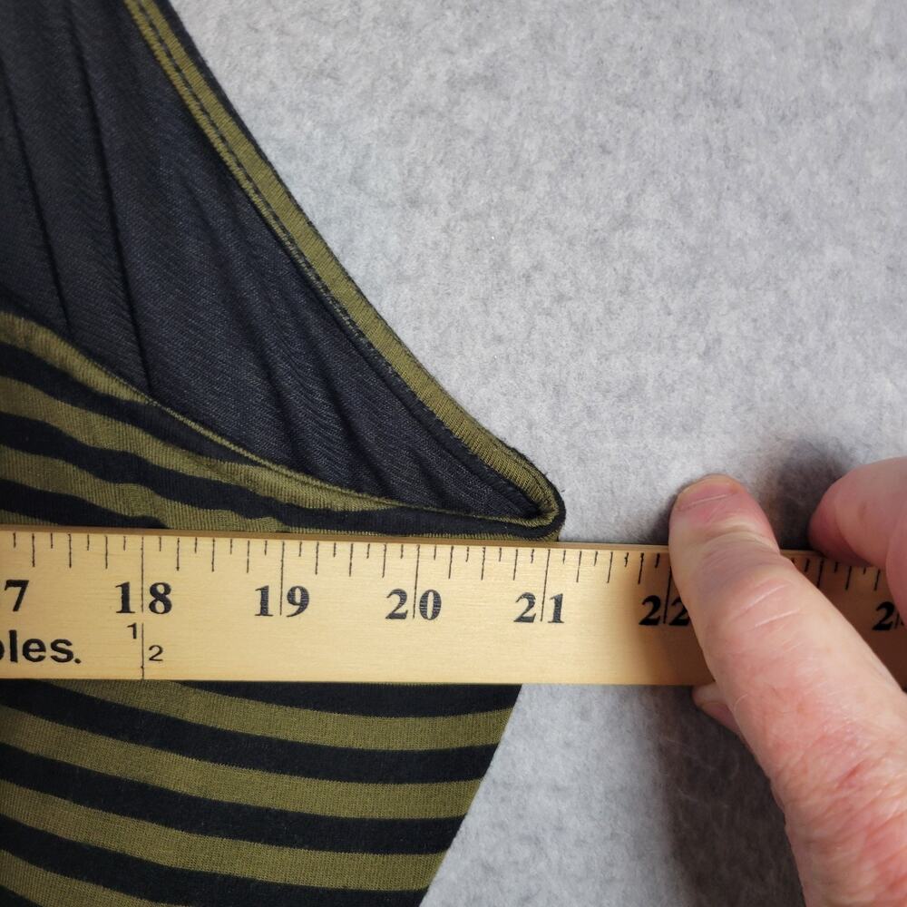 Old Navy Black and Olive Green Striped Maxi Dress - Picture 9 of 11